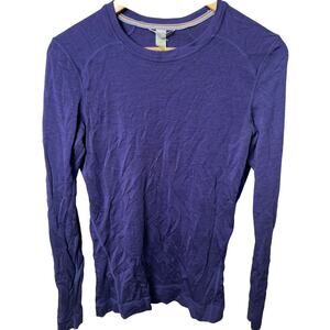 Feels Good Cotton Navy Blue Heavy Long Sleeve Women Medium